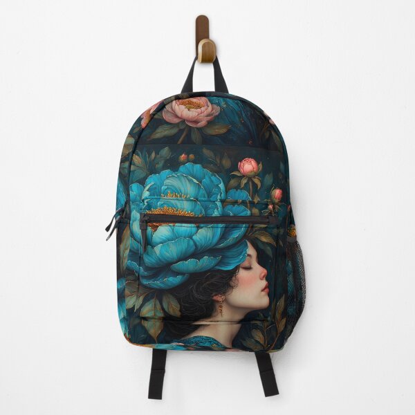 Item preview, A girl with a peony flower on her head. designed and sold by Natalia-Vlad.