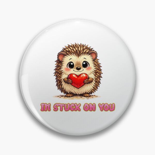 Item preview, I’m Stuck on You – Cute Hedgehog Valentine Design designed and sold by ETee's.