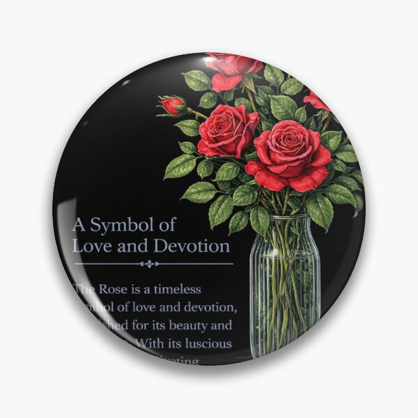 Item preview, Rose Botanical Print, Vintage Floral Illustration, Love and Devotion on Black designed and sold by Prayful.