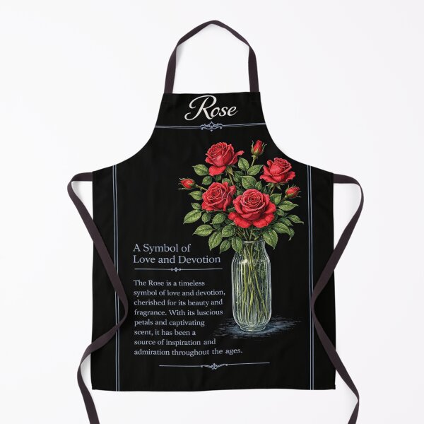 Item preview, Rose Botanical Print, Vintage Floral Illustration, Love and Devotion on Black designed and sold by Prayful.
