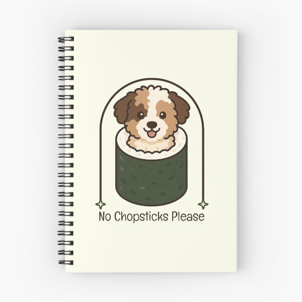 Item preview, No Chopsticks Please - Cute Aussie Doodle Sushi Roll designed and sold by Balasan.