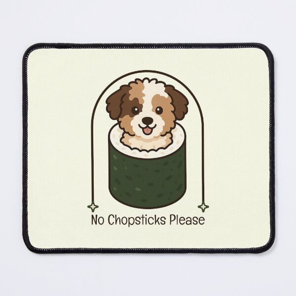 Item preview, No Chopsticks Please - Cute Aussie Doodle Sushi Roll designed and sold by Balasan.