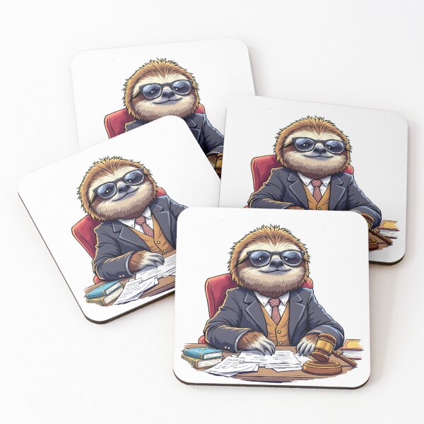 Item preview, Sloth Lawyer T-Shirt – Funny Cartoon, Memetic Legal Humor Tee designed and sold by MagicMicki.
