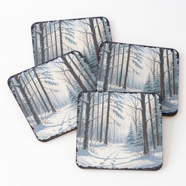 Item preview, Winter Forest Path – Snowy Woodland SerenityDescription: designed and sold by Syrupulse.