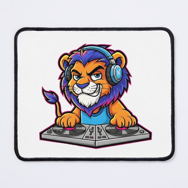 Item preview, Dj Lion with a dj controller designed and sold by Knowvhere.