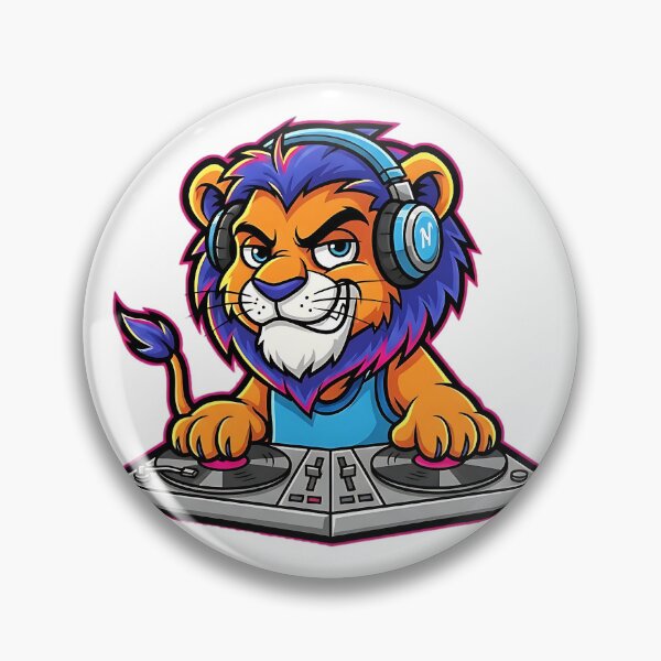 Item preview, Dj Lion with a dj controller designed and sold by Knowvhere.
