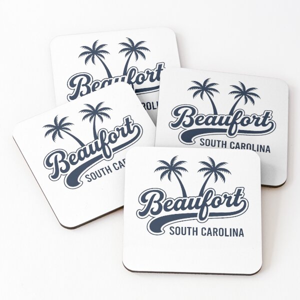 Item preview, Beaufort South Carolina Beach Retro Palm Trees Summer Vacation Souvenir designed and sold by gunaone-design.