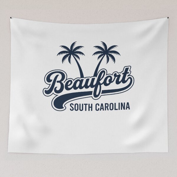 Item preview, Beaufort South Carolina Beach Retro Palm Trees Summer Vacation Souvenir designed and sold by gunaone-design.