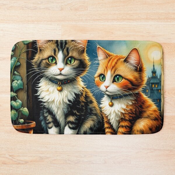 Item preview, Watercolor Kittens by the Window designed and sold by Beyond The Canvas.