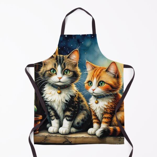 Item preview, Watercolor Kittens by the Window designed and sold by Beyond The Canvas.