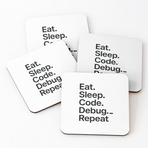 Item preview, Eat Sleep Code Debug Repeat Funny Programmer designed and sold by The Axylen Store.