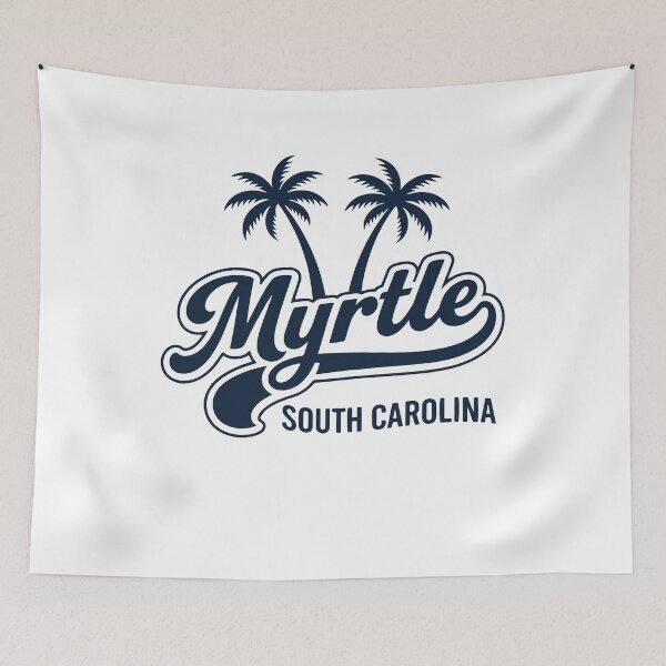 Item preview, Myrtle Beach South Carolina Retro Palm Trees Travel Souvenir designed and sold by gunaone-design.