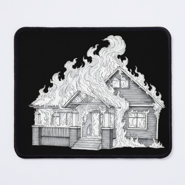 Item preview, House Fire designed and sold by Naux | Design & Illustration.