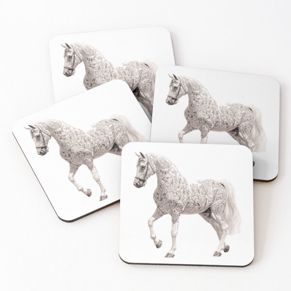 Item preview, Black and white horse designed and sold by MendaciousMina.