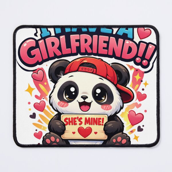 Item preview, I Have A Girlfriend Cute Panda She Is Mine Matching Couple Shirt designed and sold by TheSimpleTee007.