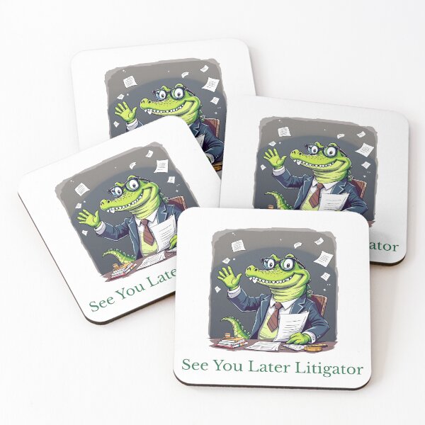 Item preview, See You Later Litigator T-Shirt – Funny Cartoon Alligator Lawyer Meme Tee designed and sold by MagicMicki.