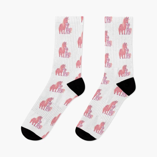 Item preview, Colorful momma horse and baby designed and sold by MendaciousMina.