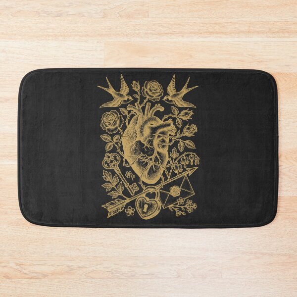 Item preview, Golden Anatomical Heart - Vintage Luxury Engraving designed and sold by DigitalGlade.