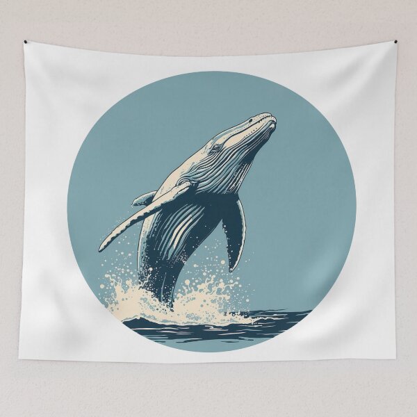 Item preview, Humpback Whale Breaching designed and sold by KitCatCards.