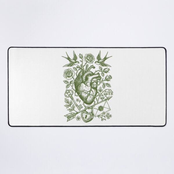 Item preview, Sage Green Botanical Heart - Vintage Nature Love designed and sold by DigitalGlade.
