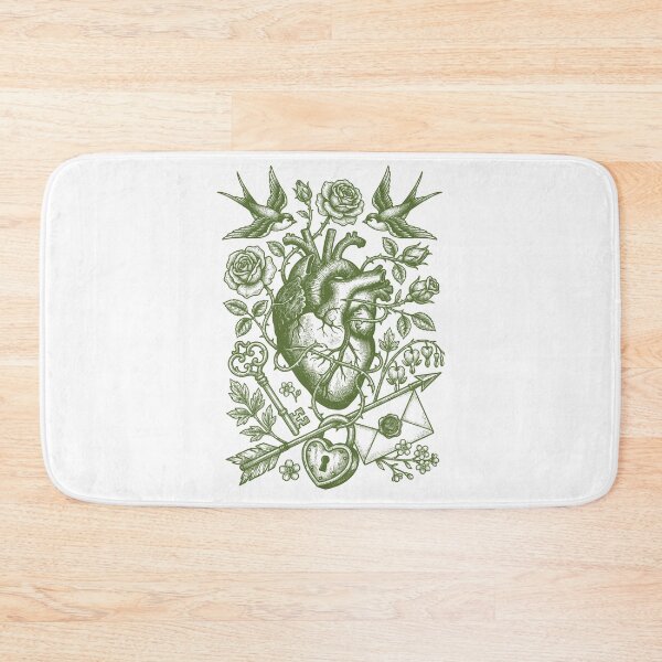 Item preview, Sage Green Botanical Heart - Vintage Nature Love designed and sold by DigitalGlade.