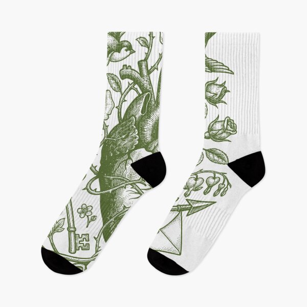 Item preview, Sage Green Botanical Heart - Vintage Nature Love designed and sold by DigitalGlade.