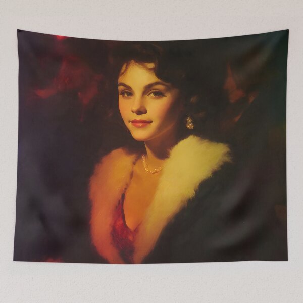 Item preview, Midnight Elegance: Early Portrait of Ginny Simms designed and sold by IslandIncident.