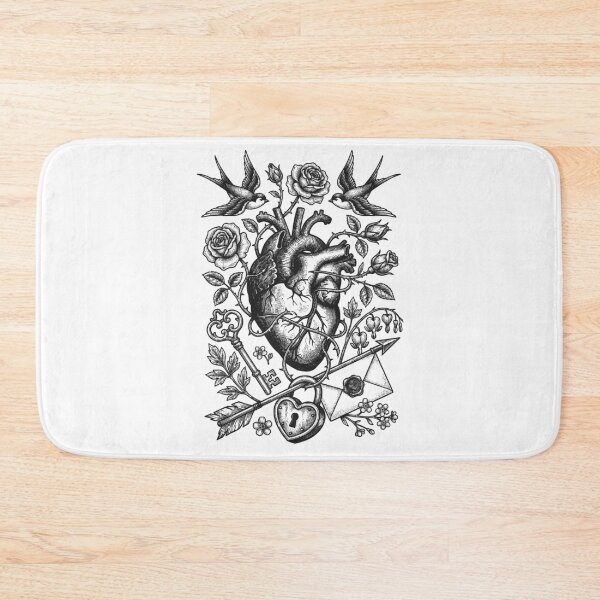 Item preview, Classic Anatomical Heart - Vintage Black Ink Engraving designed and sold by DigitalGlade.