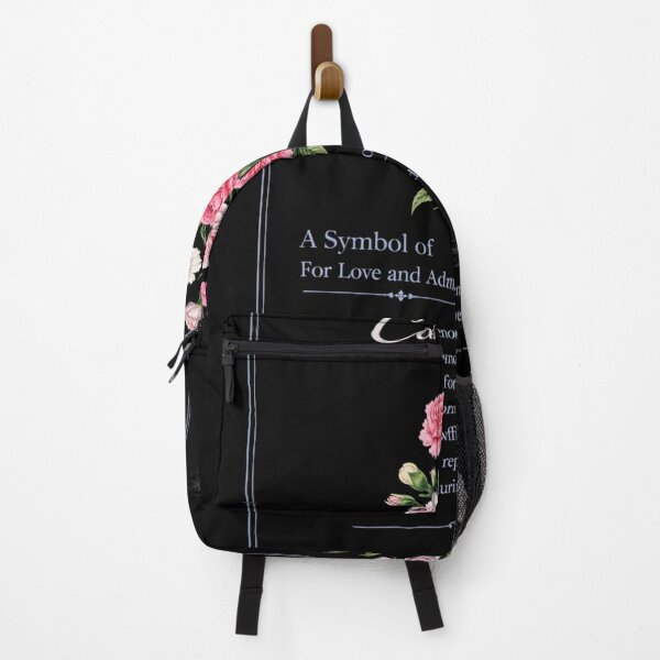 Item preview, Carnation Botanical Print, Vintage Floral Illustration, Love and Admiration on Black designed and sold by Prayful.