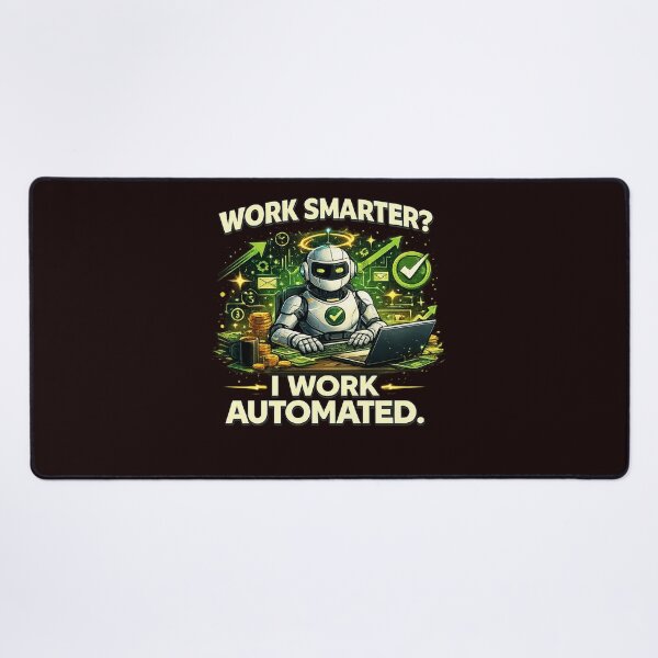 Item preview, Work Smarter? I Work Automated – Funny AI Robot Automation Productivity Tee designed and sold by masteryStore.
