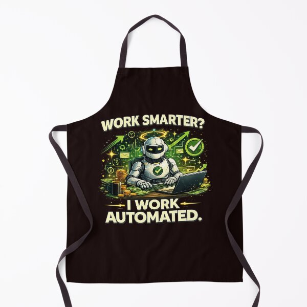 Item preview, Work Smarter? I Work Automated – Funny AI Robot Automation Productivity Tee designed and sold by masteryStore.