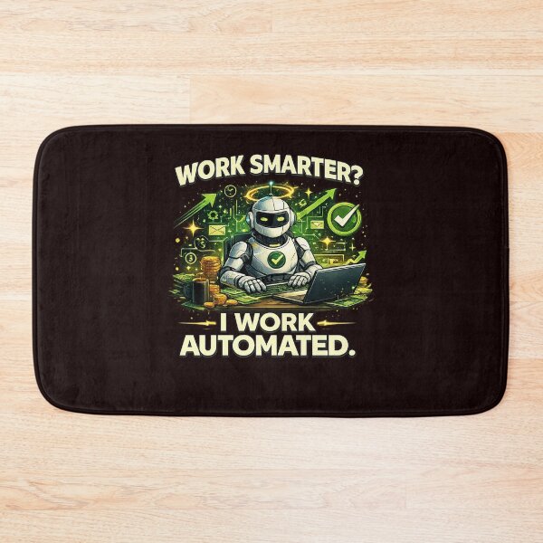 Item preview, Work Smarter? I Work Automated – Funny AI Robot Automation Productivity Tee designed and sold by masteryStore.
