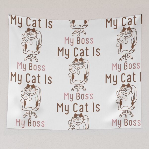 Item preview, Boss Cat Design – Hilarious Cat Owner Quote for Cat Lover designed and sold by GOTCHO1.