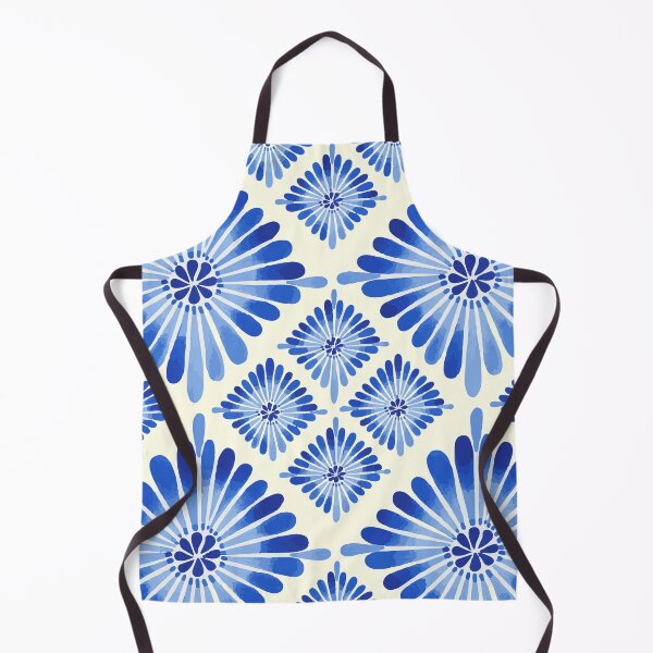 Item preview, Blue Watercolor Talavera Floral Pattern - Hand-Painted Ceramic Tile Style designed and sold by DeeLulu.