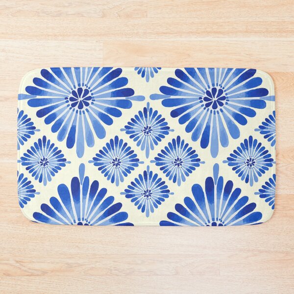Item preview, Blue Watercolor Talavera Floral Pattern - Hand-Painted Ceramic Tile Style designed and sold by DeeLulu.