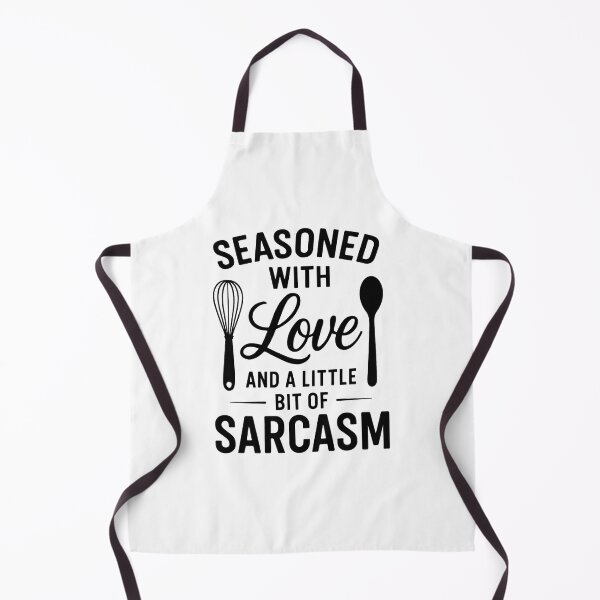 Item preview, Seasoned with Love and Sarcasm Funny Chef designed and sold by The Axylen Store.