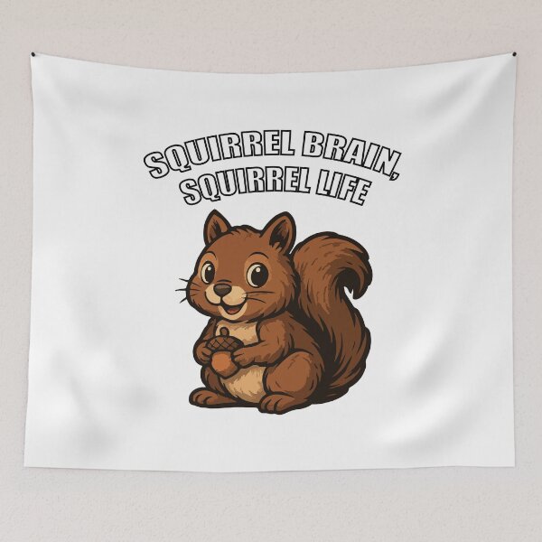 Item preview, Squirrel Brain, Squirrel Life – Cute Squirrel Cartoon designed and sold by storelibertys.