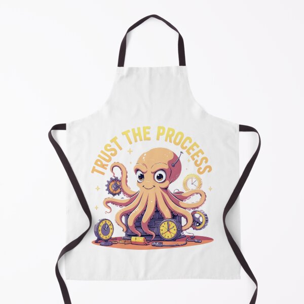 Item preview, Trust the Process octopus art designed and sold by SloganSauce.