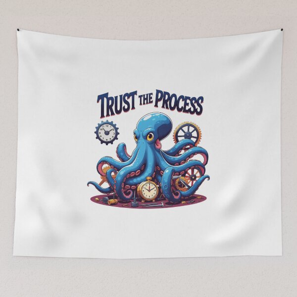 Item preview, Trust the Process motivation design designed and sold by SloganSauce.