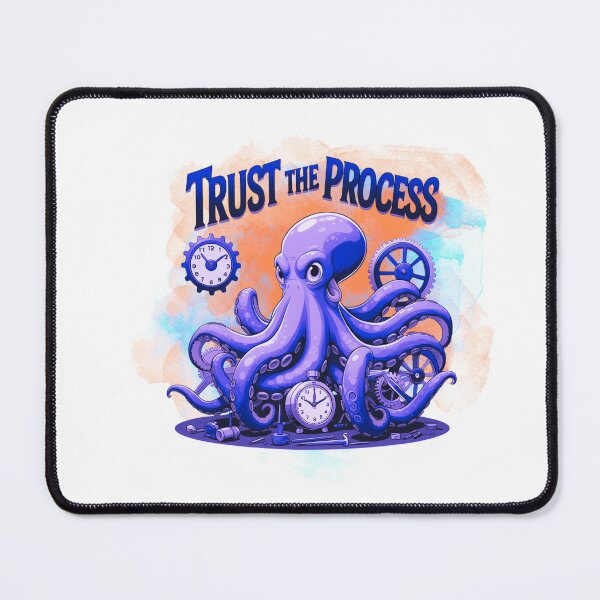 Item preview, Trust the Process cartoon illustration designed and sold by SloganSauce.