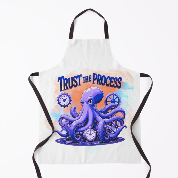 Item preview, Trust the Process cartoon illustration designed and sold by SloganSauce.