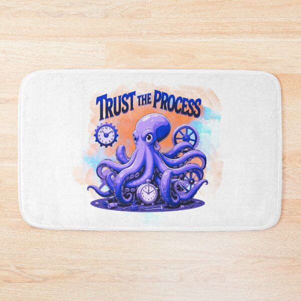 Item preview, Trust the Process cartoon illustration designed and sold by SloganSauce.