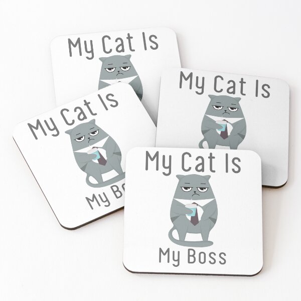 Item preview, I Work for My Cat – Hilarious Cat Parent Tee designed and sold by GOTCHO1.