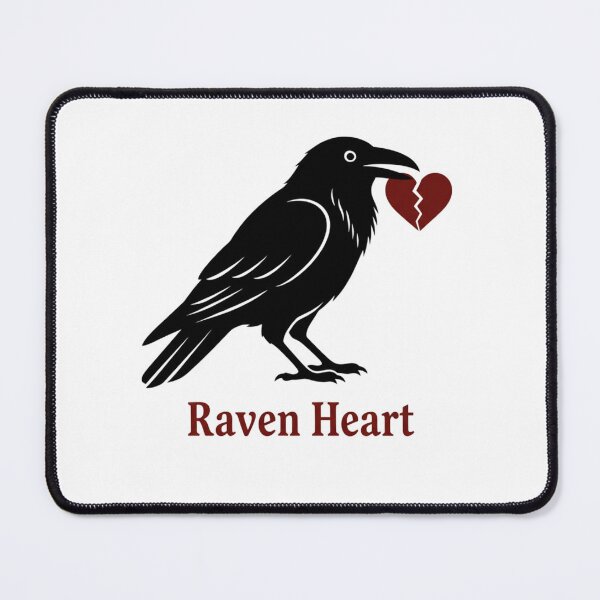 Item preview, Raven Heart – Dark Botanical | BOTANICA NOCTURNA™ designed and sold by ReVibe-Studio.
