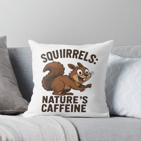 Item preview, Squirrels: Nature’s Caffeine – Funny Squirrel Cartoon designed and sold by storelibertys.