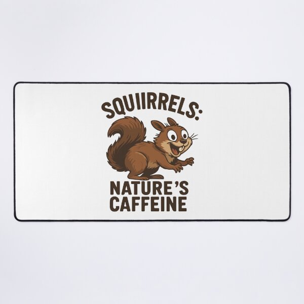 Item preview, Squirrels: Nature’s Caffeine – Funny Squirrel Cartoon designed and sold by storelibertys.