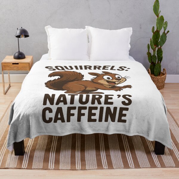 Item preview, Squirrels: Nature’s Caffeine – Funny Squirrel Cartoon designed and sold by storelibertys.