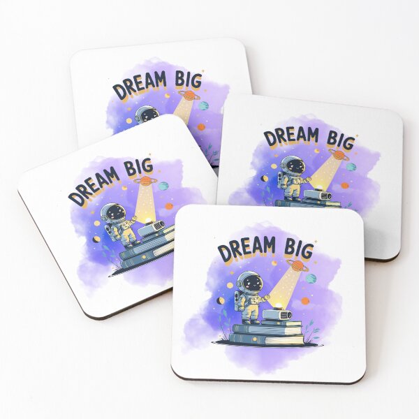 Item preview, Dream Big astronaut art designed and sold by SloganSauce.