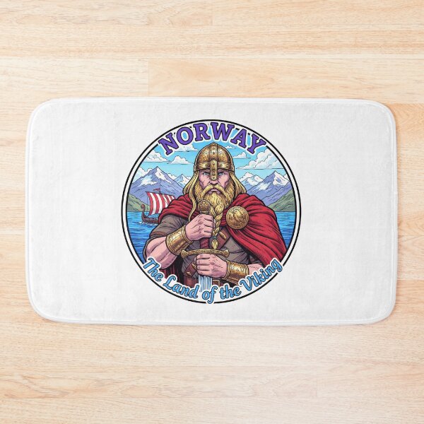 Item preview, Norway Land of the Viking Warrior Retro Travel designed and sold by TeeARTHY.