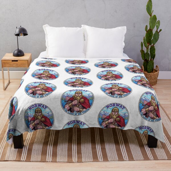 Item preview, Norway Land of the Viking Warrior Retro Travel designed and sold by TeeARTHY.